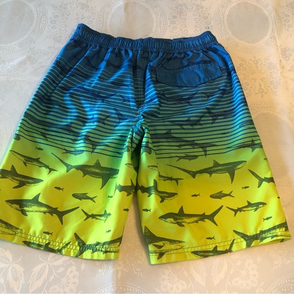 Ocean Gear Boys Size XL(14-16) Blue Fish Design Swimming Trunks Baiting Shorts - Picture 12 of 15